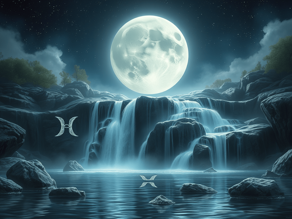 Лунен Водопад: Пълнолунието в Риби и Зодиакалните&nbsp;Вълни